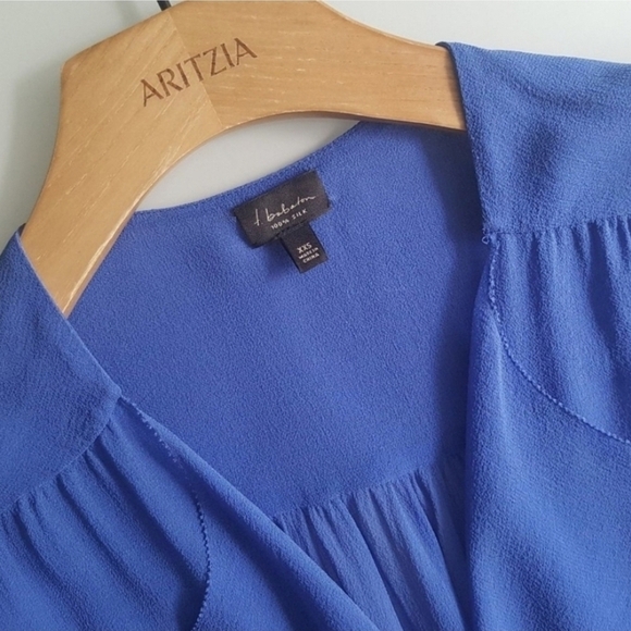 🇨🇦 Aritzia Babaton Blue Finley Blouse - Picture 11 of 16